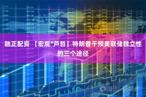 融正配资 【宏观*芦哲】特朗普干预美联储独立性的三个途径