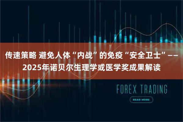 传速策略 避免人体“内战”的免疫“安全卫士”——2025年诺贝尔生理学或医学奖成果解读